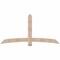 Ekena Millwork Bellingham Smooth Timber Gable Bracket, Douglas Fir, 84"W x 42"H x 1 1/2"D x 5 1/2"F, 12/12 Pitch GBW084X42X0206BEL00SDF - alternate 1